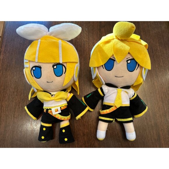 Nendoroid Plus Vocaloid Rin & Len 12" Plush Toy Lot of 2 Hatsune Miku Boy Girl - Picture 1 of 8